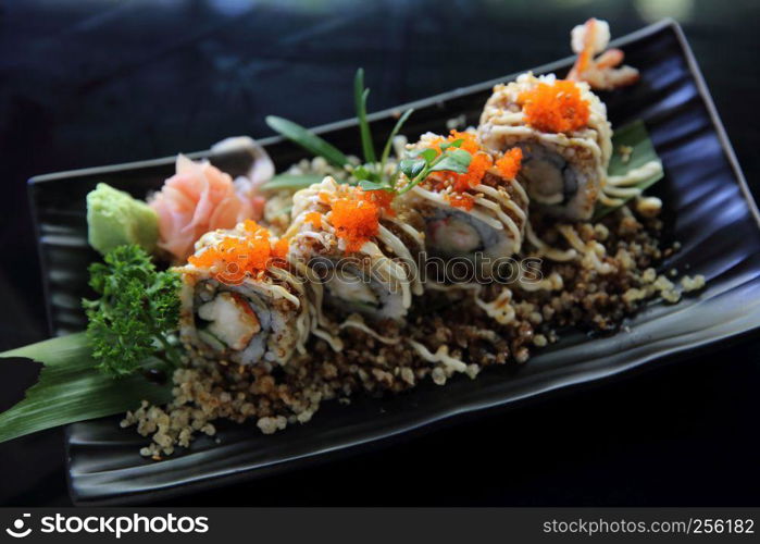 tempura prawn maki sushi