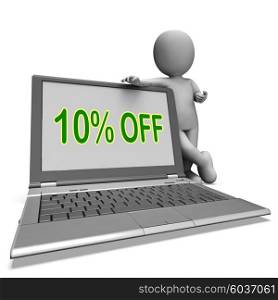 Ten Percent Off Monitor Meaning Deduction Or Sale Online