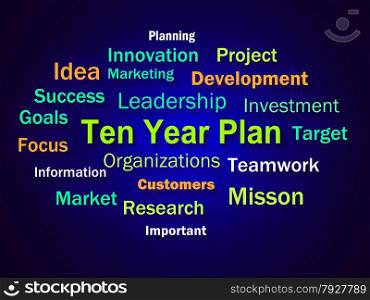 Ten Year Plan Brainstorm Meaning Company Schedule For 10 Years