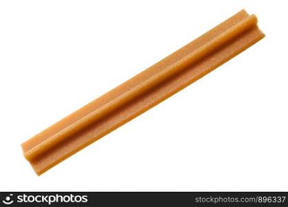 tendon sticks for gum massage in dogs isolated on white