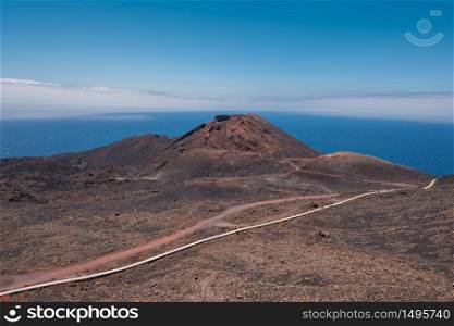 Teneguia volcano in La Palma island, Canary islands, Spain.