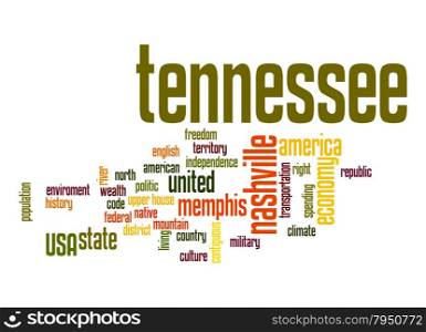 Tennessee word cloud