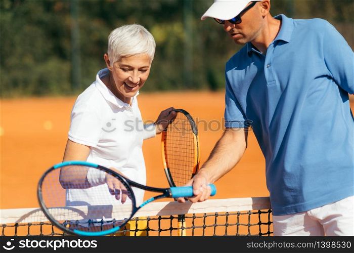 Tennis Activity Class for Senior People