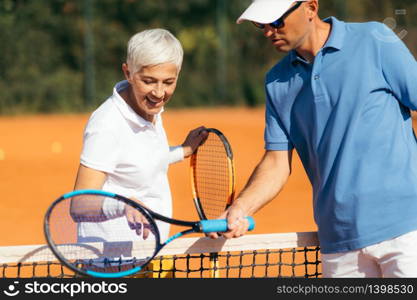 Tennis Activity Class for Senior People