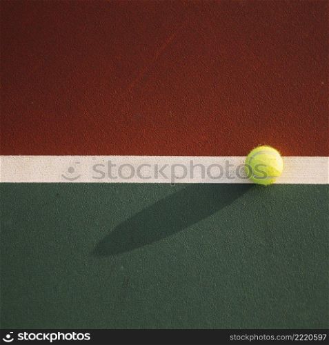 tennis ball field