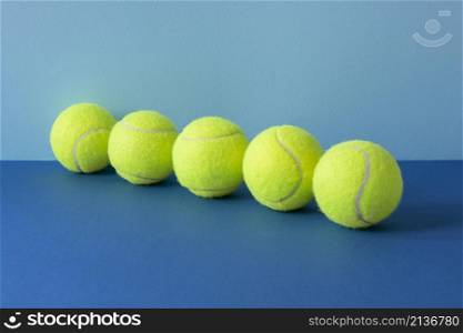 tennis balls line