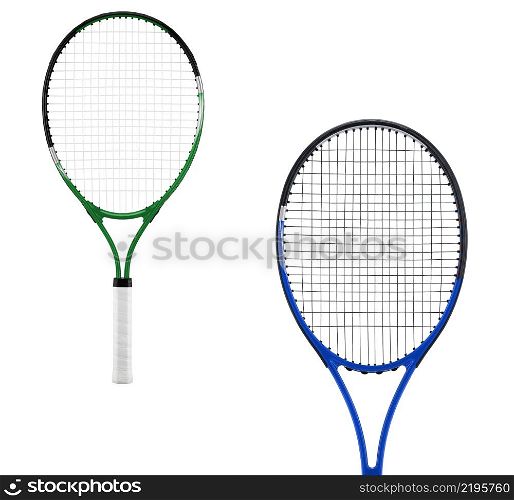 Tennis racket, isolated on white. Tennis racket