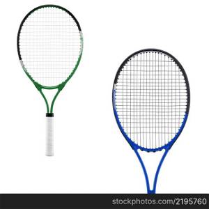 Tennis racket, isolated on white. Tennis racket