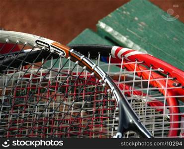 tennis racquet net, sport concept