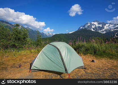 tent in Iceland