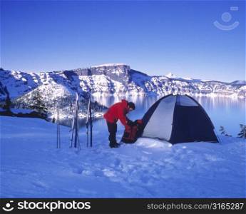 Tent in Snow