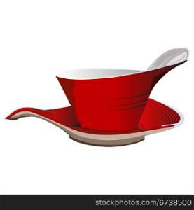 Tep cup, isolated object over white background