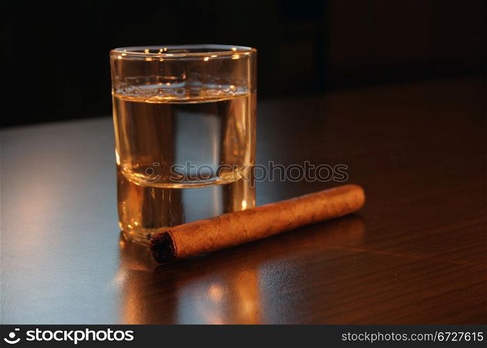 Tequila and cigar