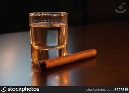 Tequila and cigar
