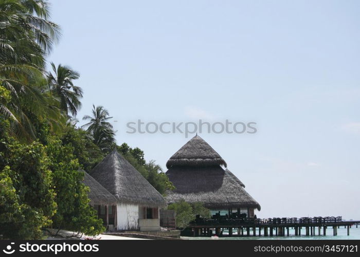 terrace houses on the sea beach