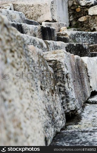 Terraced stone blocks