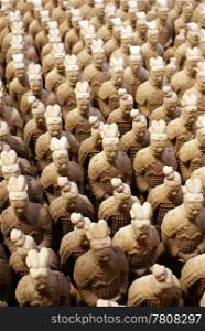 Terracota army on sale in Sian, China