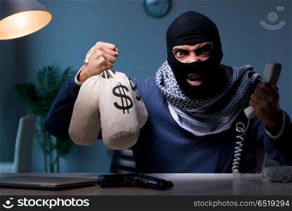 Terrorist asking for money ransom over the phone