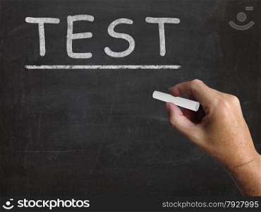 Test Blackboard Showing Assessment Exam And Grade