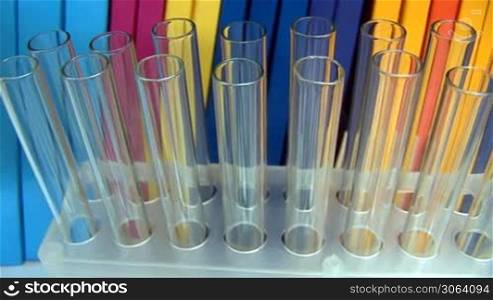 test tubes in stand