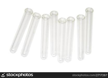 Test tubes used to store and mix liquids during research projects - path included