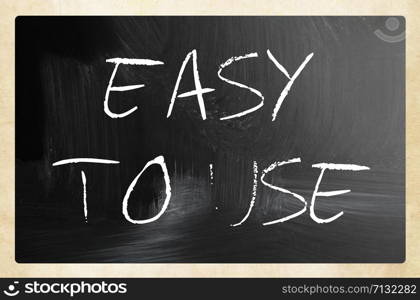 text handwritten with white chalk on a blackboard