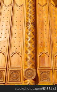 texture and abstract background line in oman old antique door