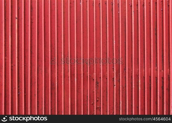 texture and background concept - close up of old painted metal ribbed surface. close up of old painted metal ribbed surface