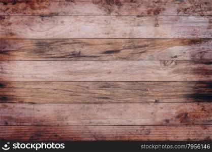 Texture and background of brown old log wall use as background