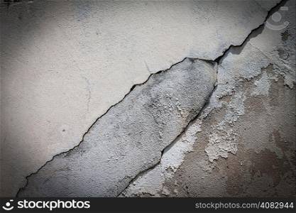 Texture and crack ofcement wall background