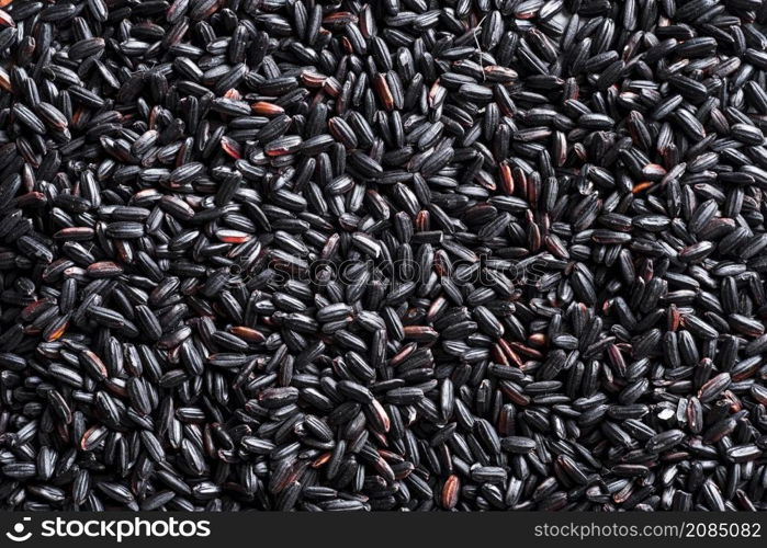 texture black rice