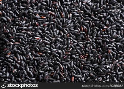 texture black rice