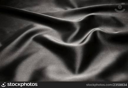Texture black satin, silk background