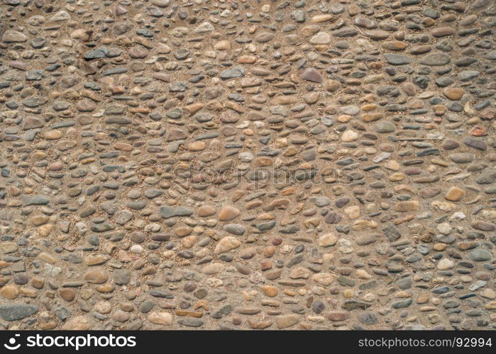 Texture Gravel floor background, small rock stone on floor.
