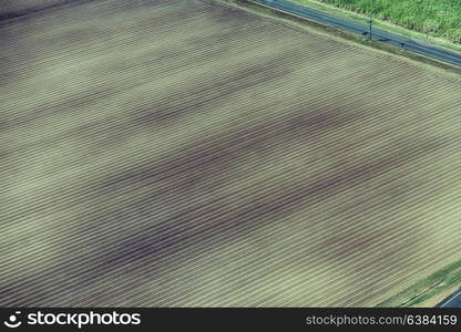 texture in australia field of colutivation from the high