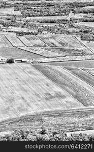 texture in australia field of colutivation from the high