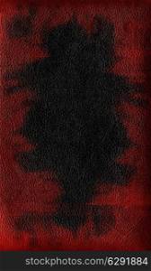 texture of a black leather with red spots&#xA;