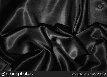 texture of a black silk