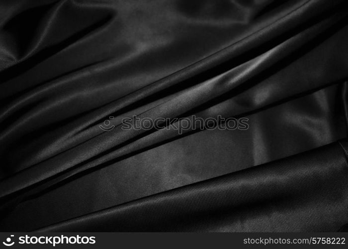 texture of a black silk