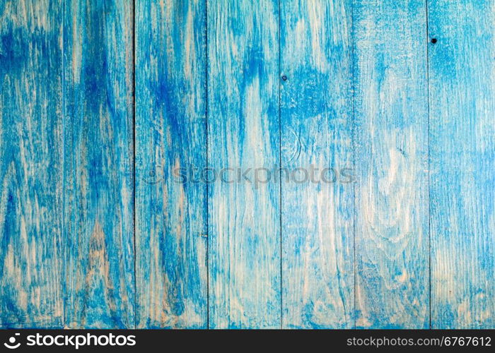 Texture of a blue wooden planks, bright barn wall, rustic style