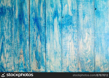 Texture of a blue wooden planks, bright barn wall, rustic style