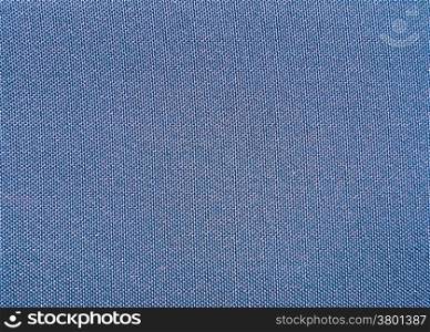Texture of a blue woven synthetic waterproof fabric