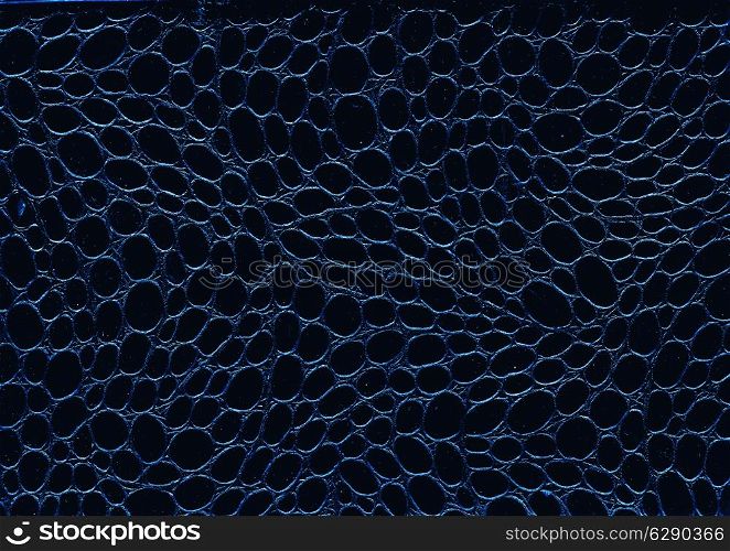 texture of a dark blue leather