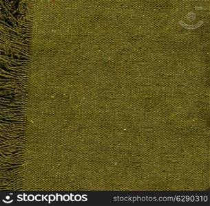 texture of a green fabric