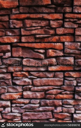 texture of a old brick wall close up