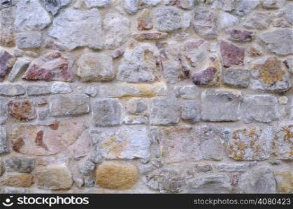 Texture of ancient stone wall with cement gasket.&#xA;