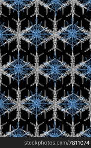 Texture of beautiful snowflakes background