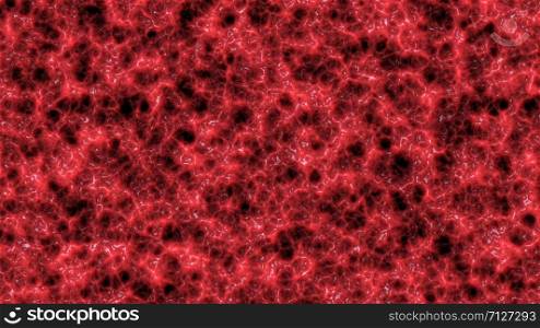 Texture of brain tissue, Organic surface and Blood vessels, animation 3D rendering
