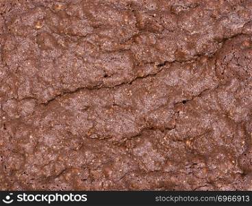 texture of brownie brownie pie, full frame, close up