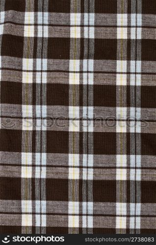 Texture of checkered fabric pattern background